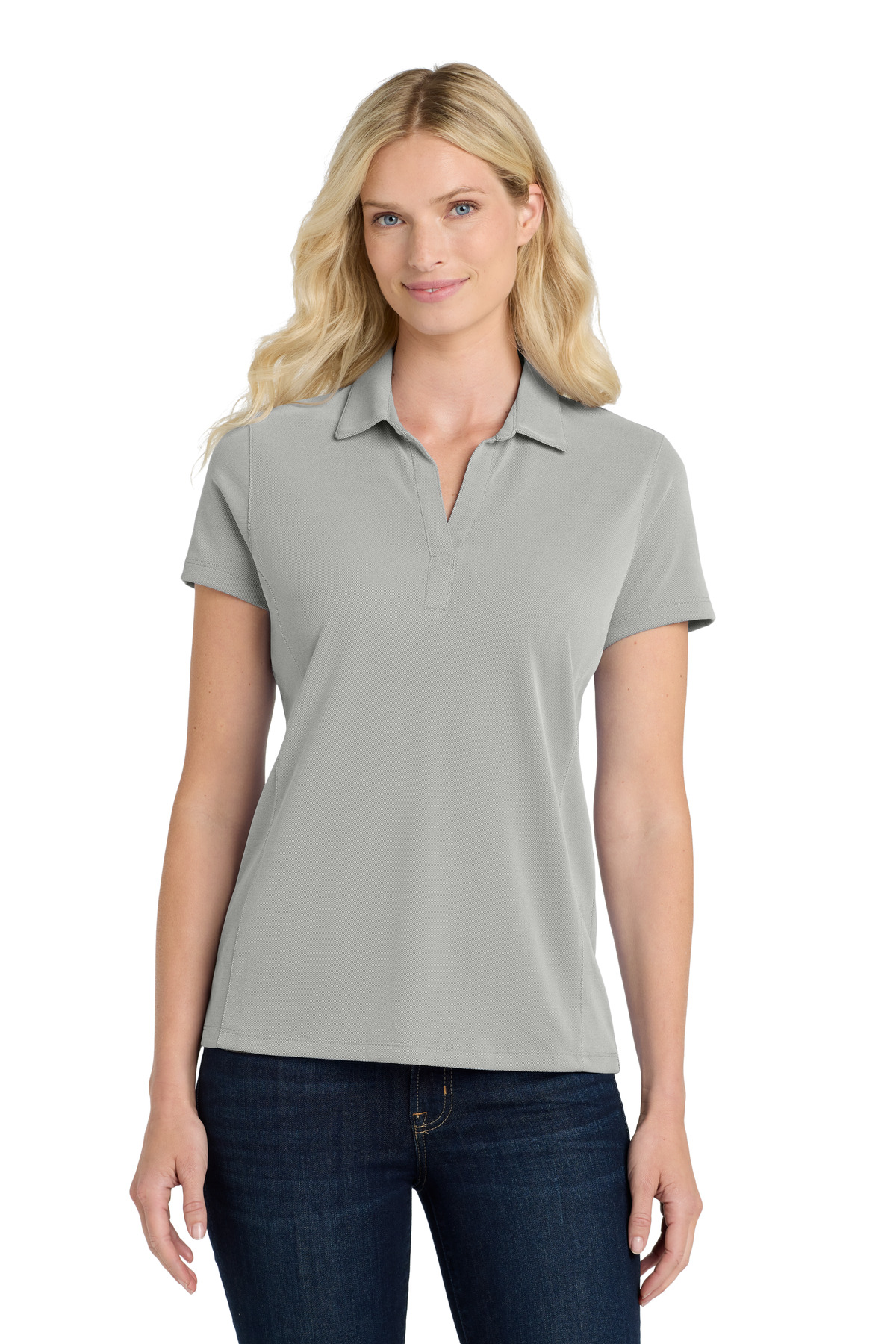 Port Authority Women's Poly Oxford Pique Polo. LK582 12