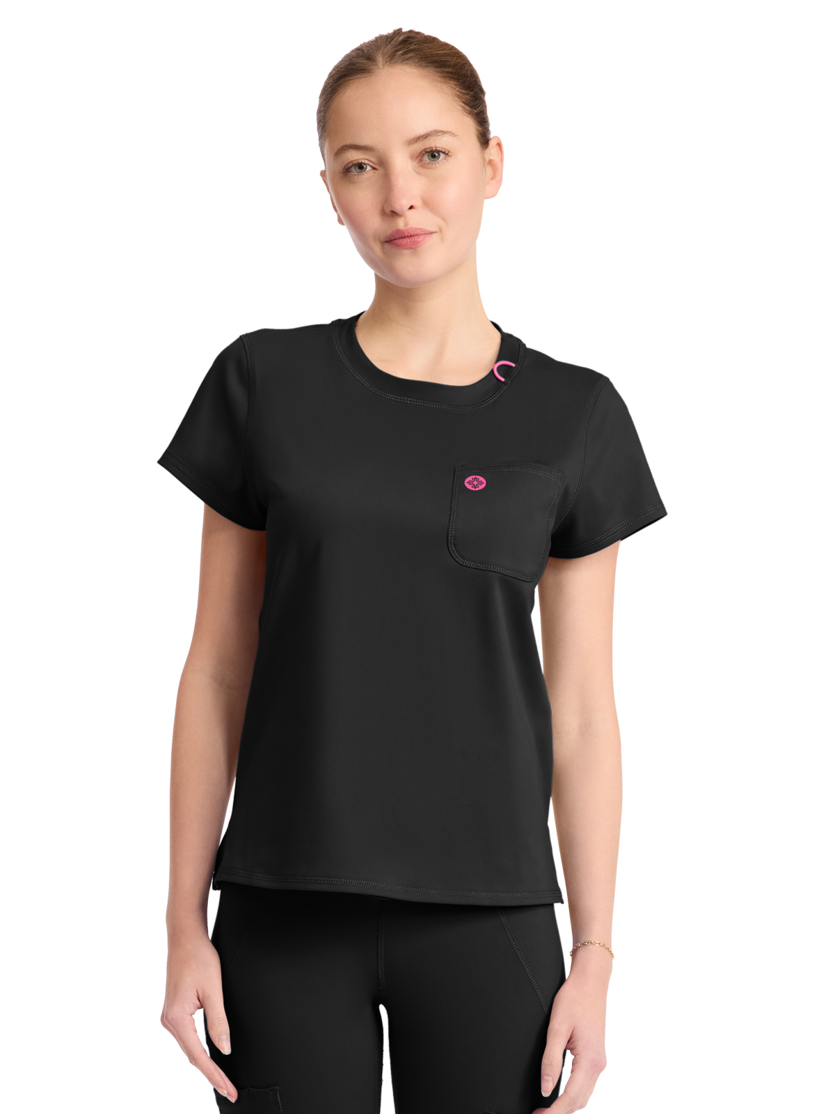 Med Couture - MC AMP KNIT - Women's 2-Pocket Crew Neck Tee 20