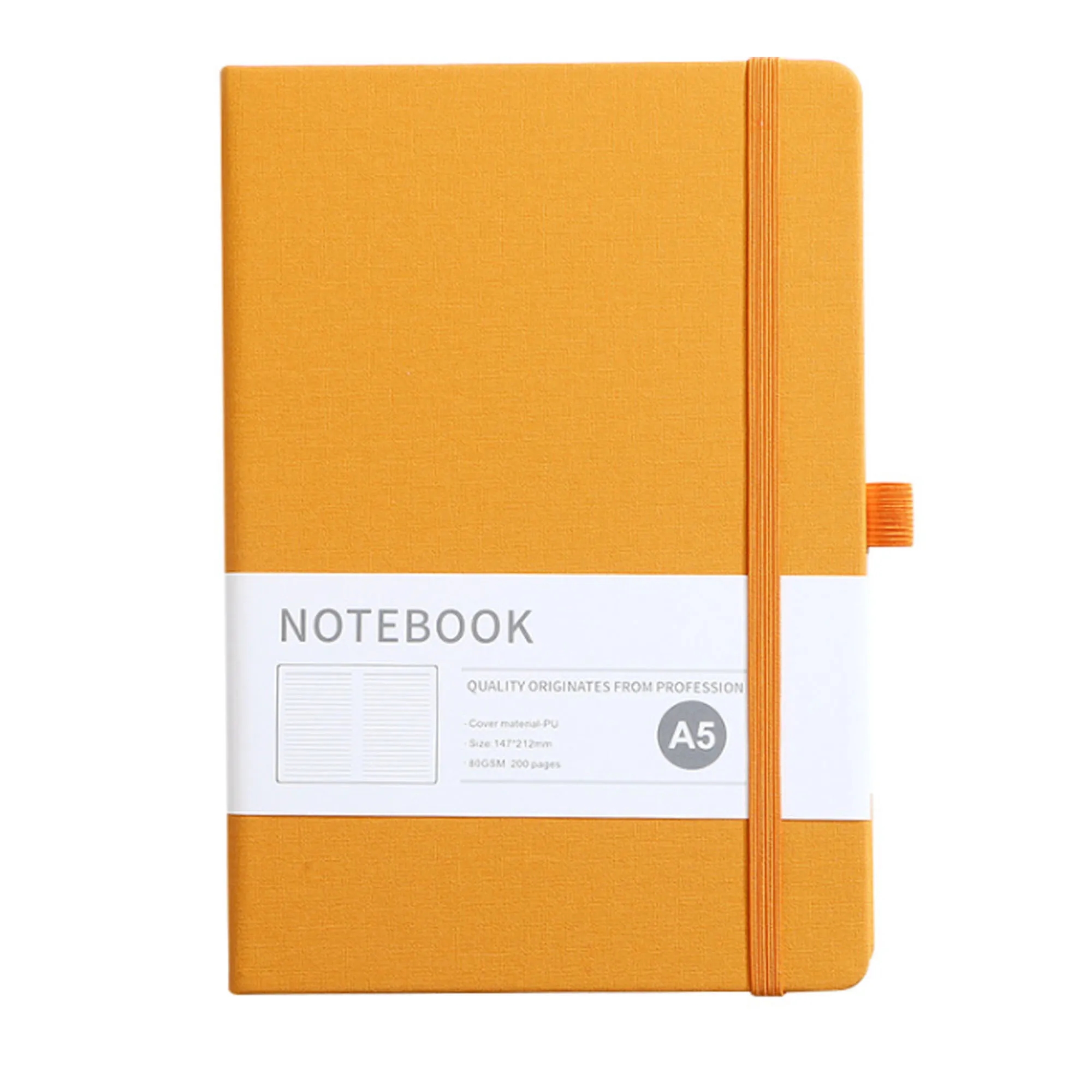 PU Leather Journal Book With Pen Loop 5