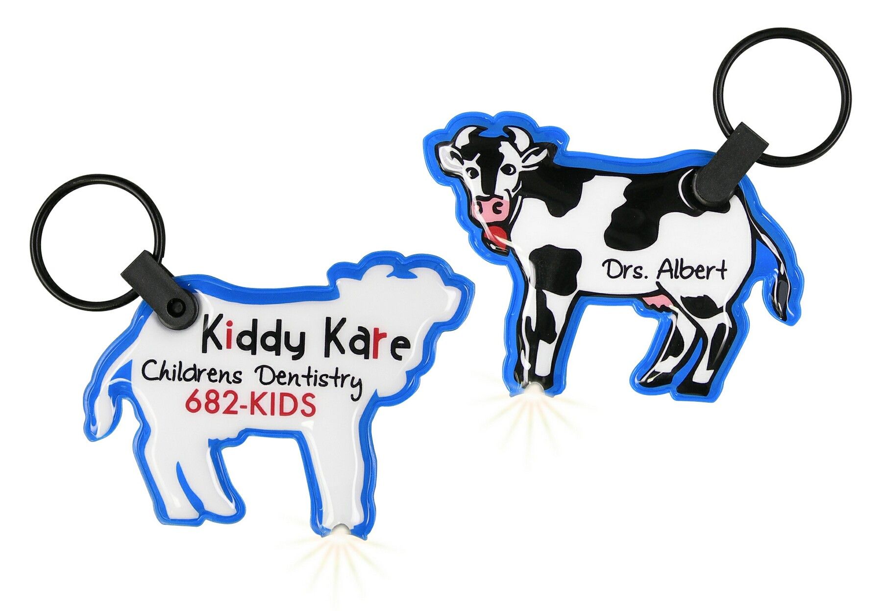 ShapeLights™ Color-A-Shape Key Ring Flashlight (Cow) 2