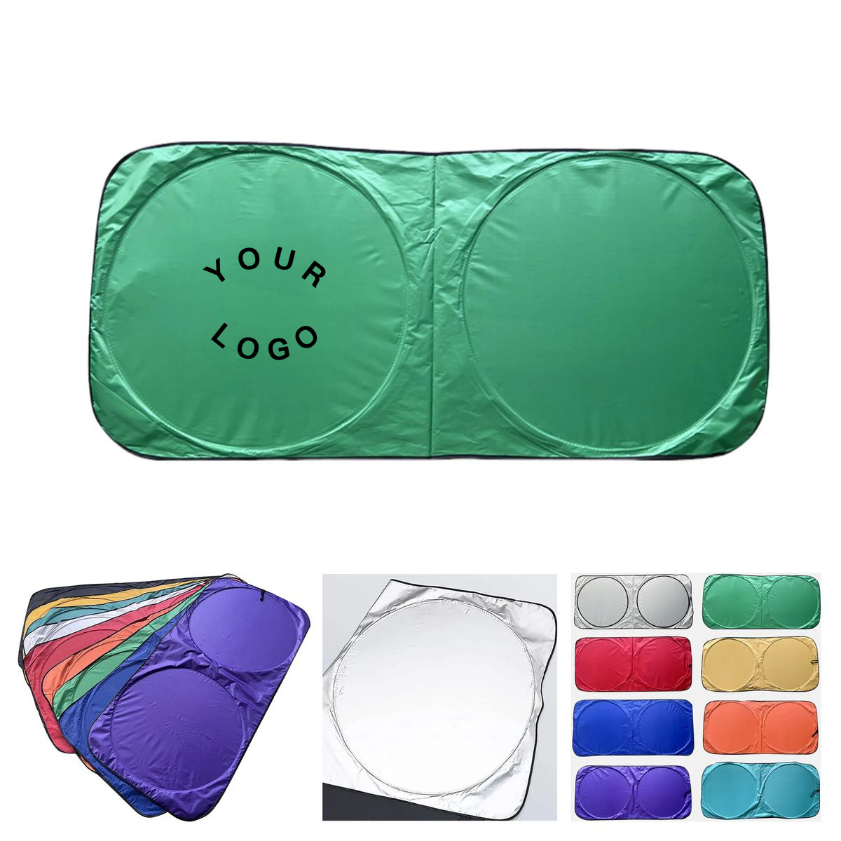 Polyester Car Sunshade 59x27 Inch for UV Protection 2