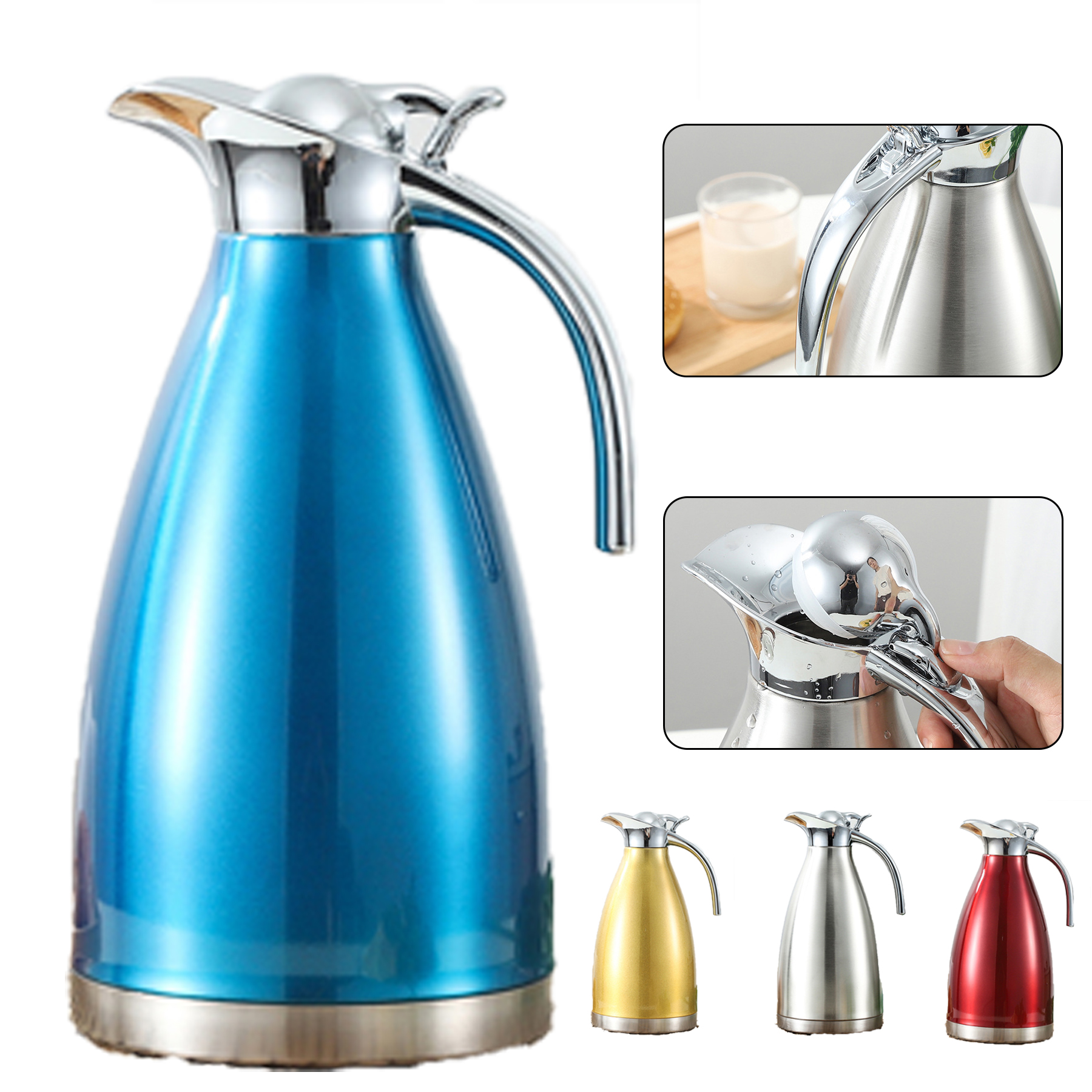 68Oz/2L Insulated Stainless Steel Thermal Carafe 2