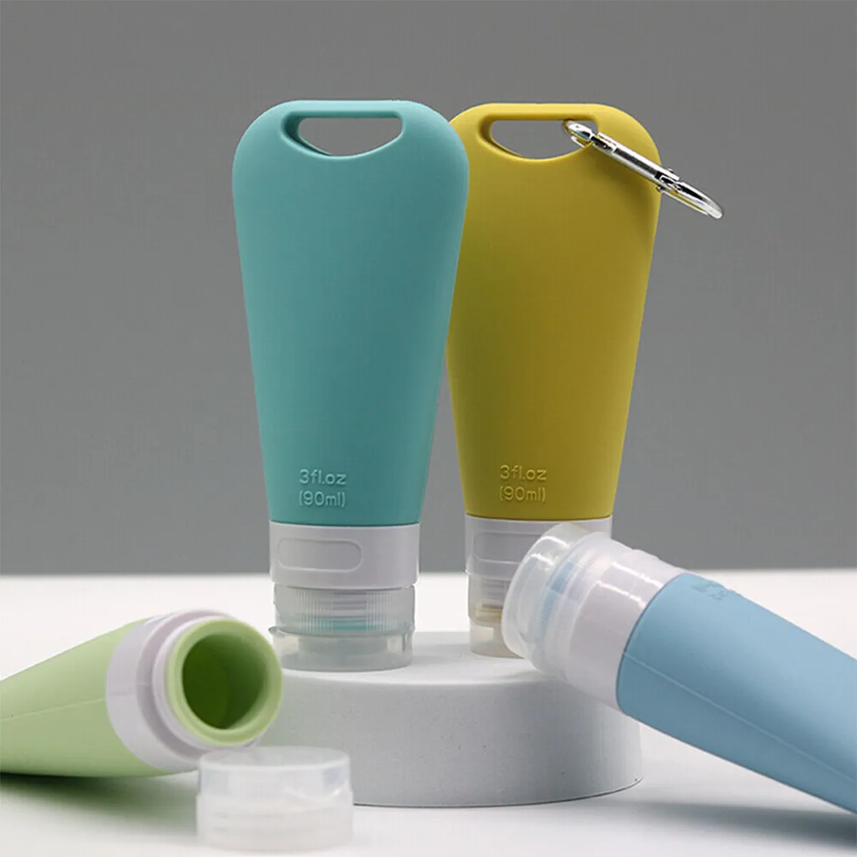 Squeezable Refillable Customized Colors Toiletries Container 1