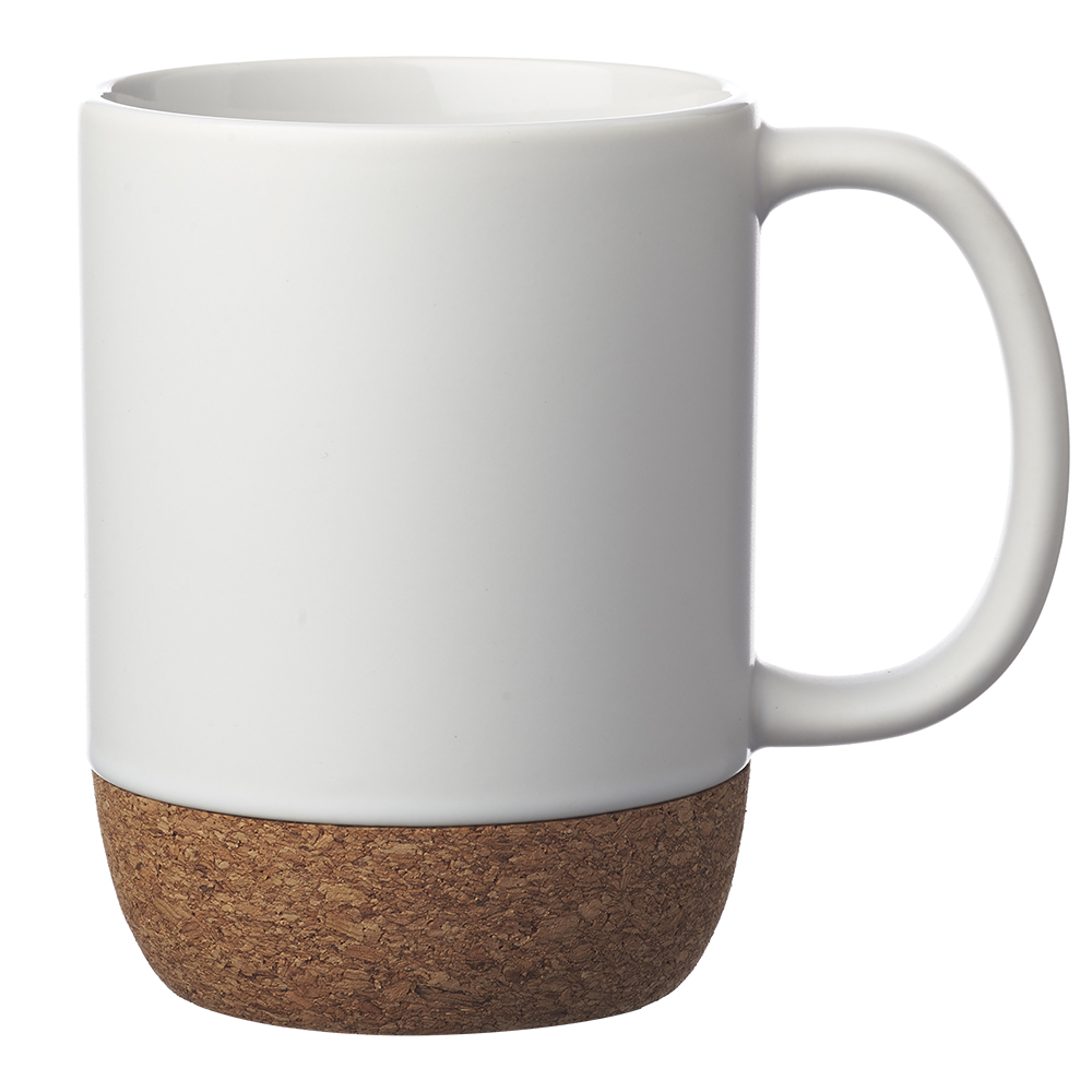 15 oz Matte Cork Bottom Ceramic Mugs