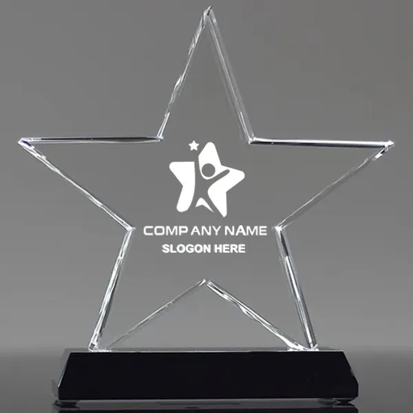 Clear Signature Crystal Star Award 4