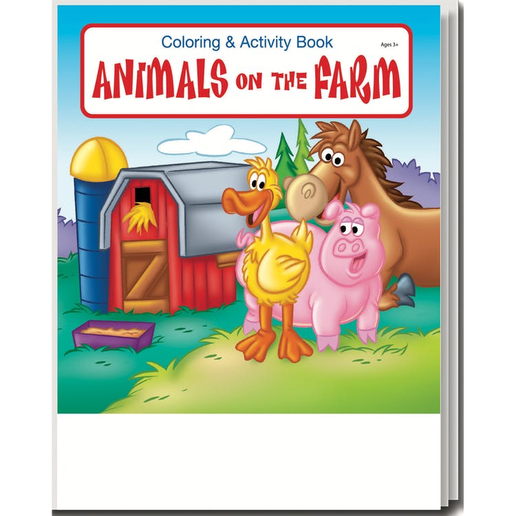 Farm Animals Coloring & Activity Books - 16 Pages Ages 3-11 1