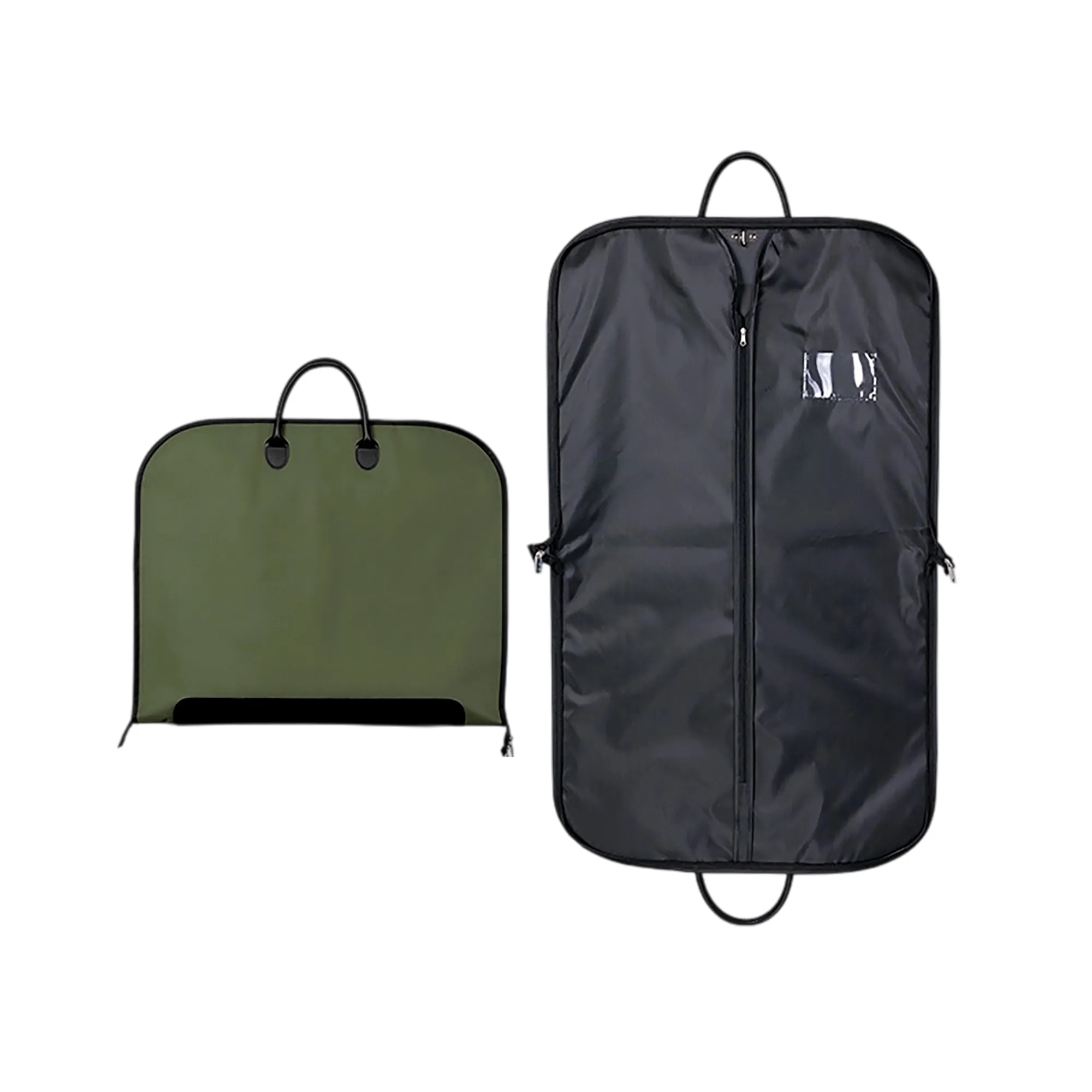 Oxford Garment Bag with Leather Handles 3