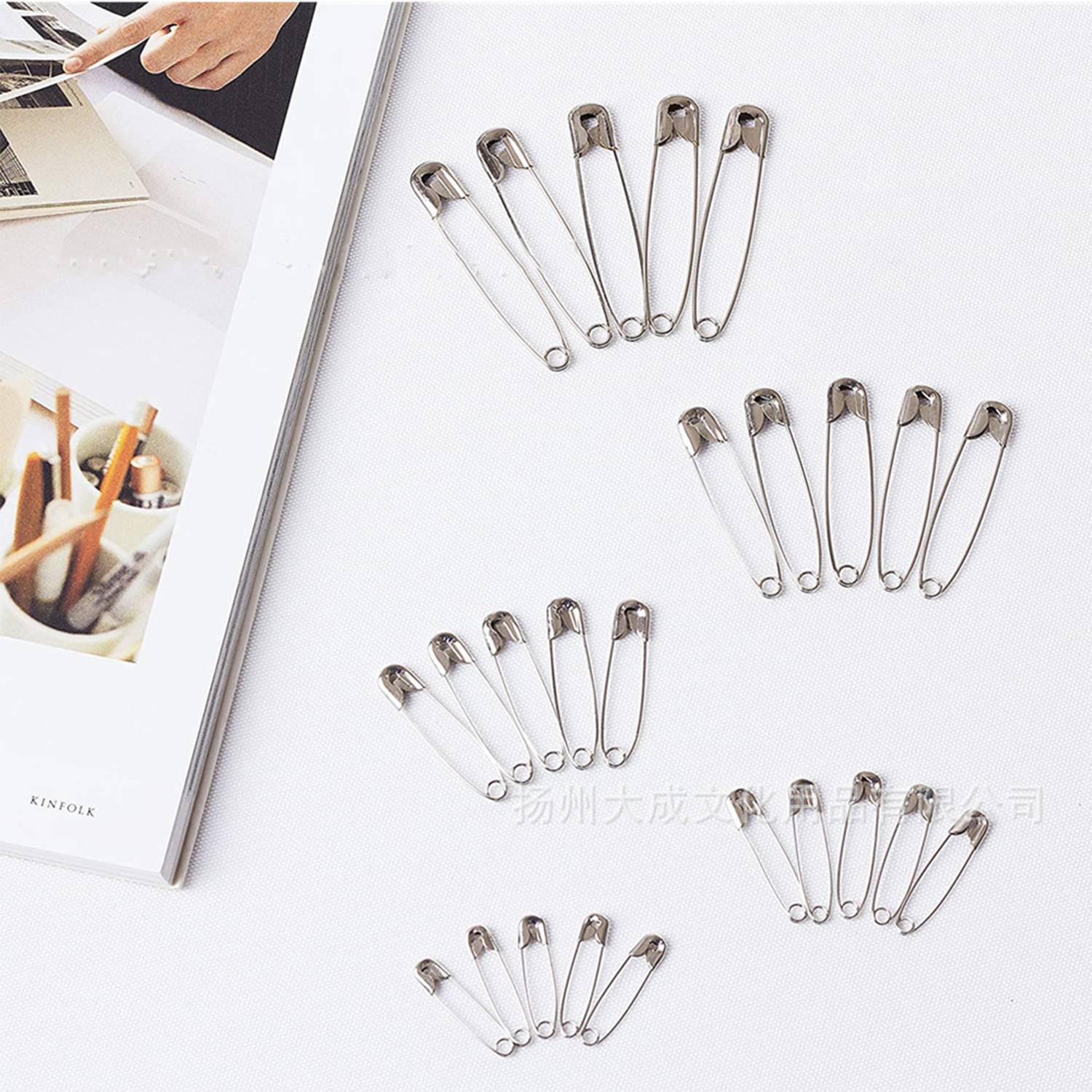340 Pack Silver Color Safety Pin Combination 6