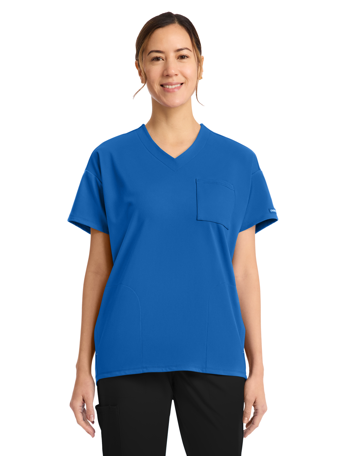 Cherokee - Cherokee Achieve - Women's 3-Pocket V-Neck Tunic Top