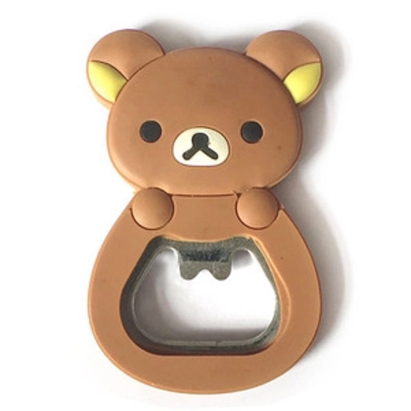 Custom made soft PVC rerigerator magnet bottle opener 2