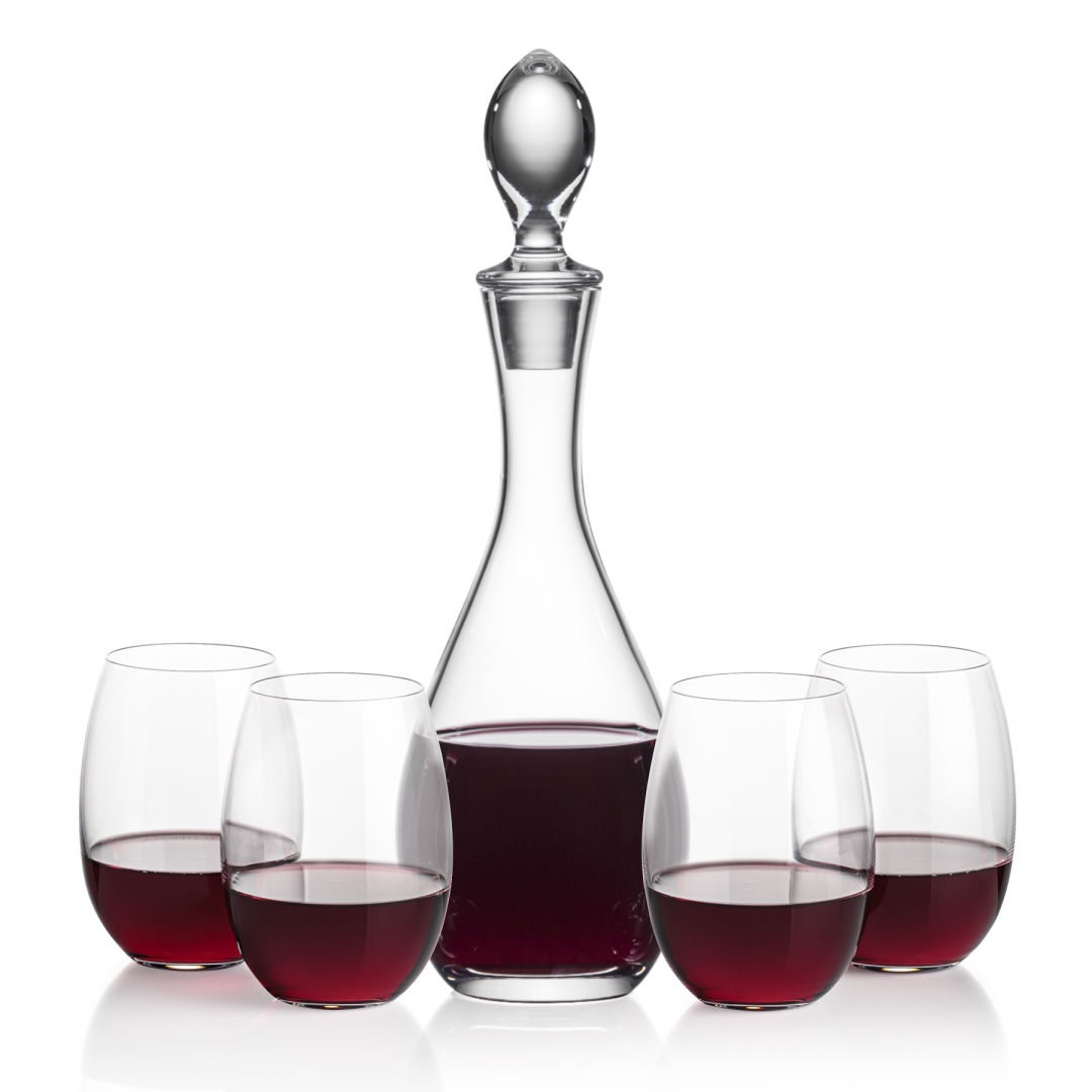 Malvern Decanter & Carlita Stemless Wine 3