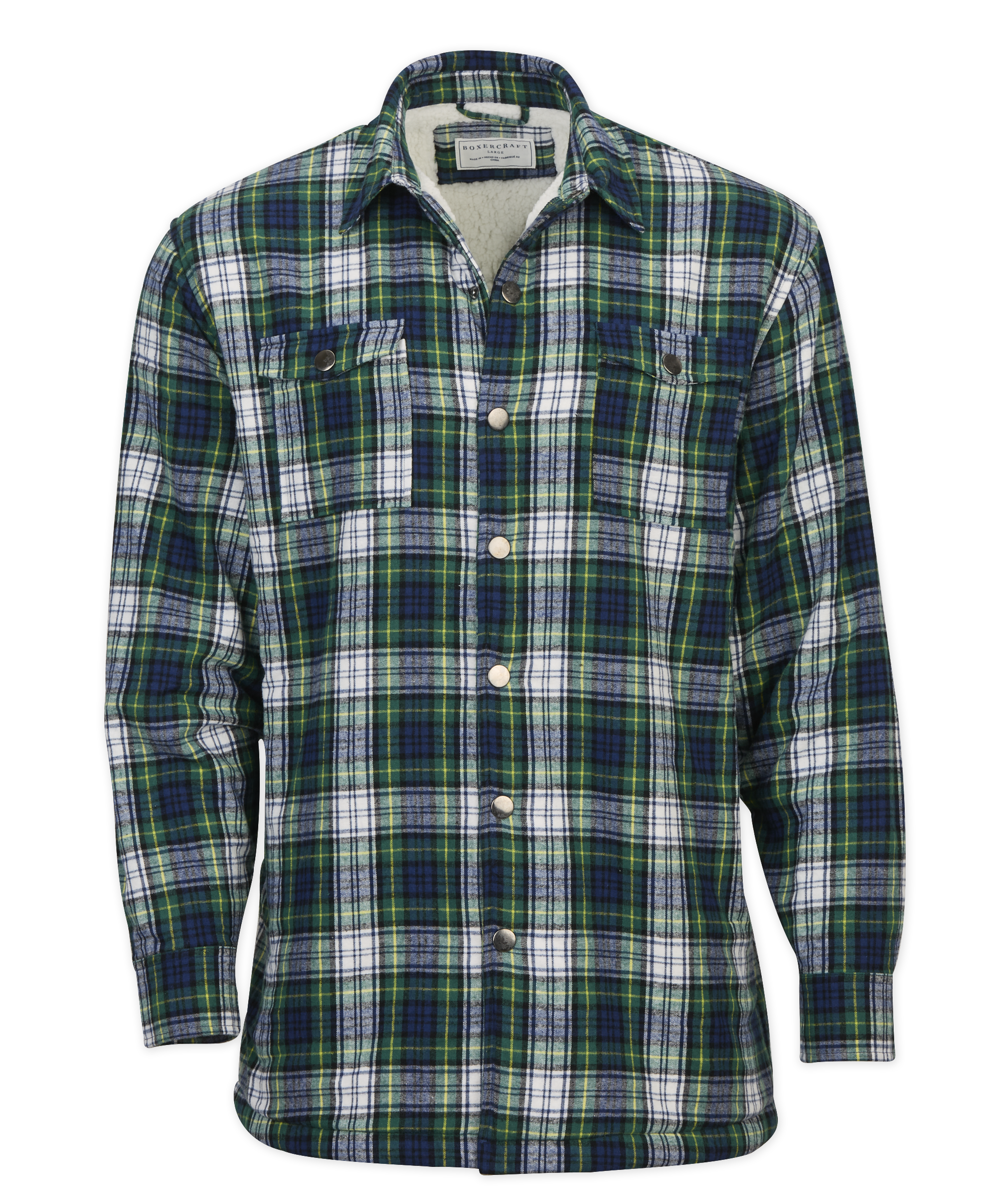 BOXERCRAFT FLANNEL SHERPA WORKSHIRT 6