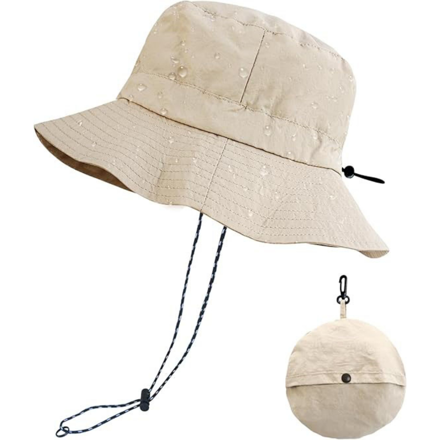 Detachable Quick Dry Waterproof Sun Bucket Hat 6