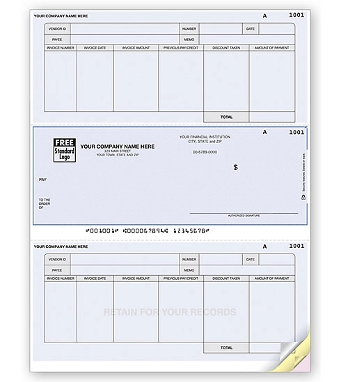 Laser OCR accounts payable check 1