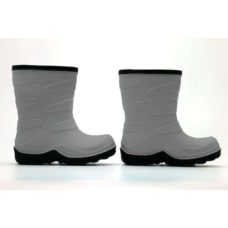 Youth Rubber Boots - Gray Sizes 2-4 Ages 6-11 Years 1