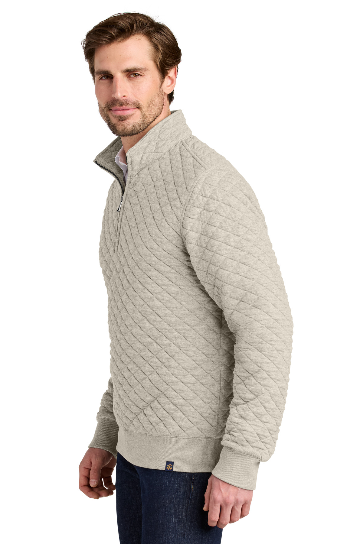 Brooks Brothers Diamond Quilt 1/4-Zip BB18212 16
