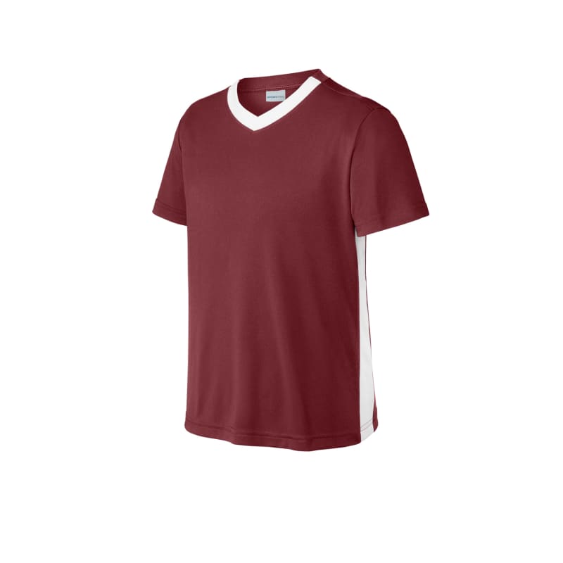 Sport-Tek Youth Competitor United V-Neck 4