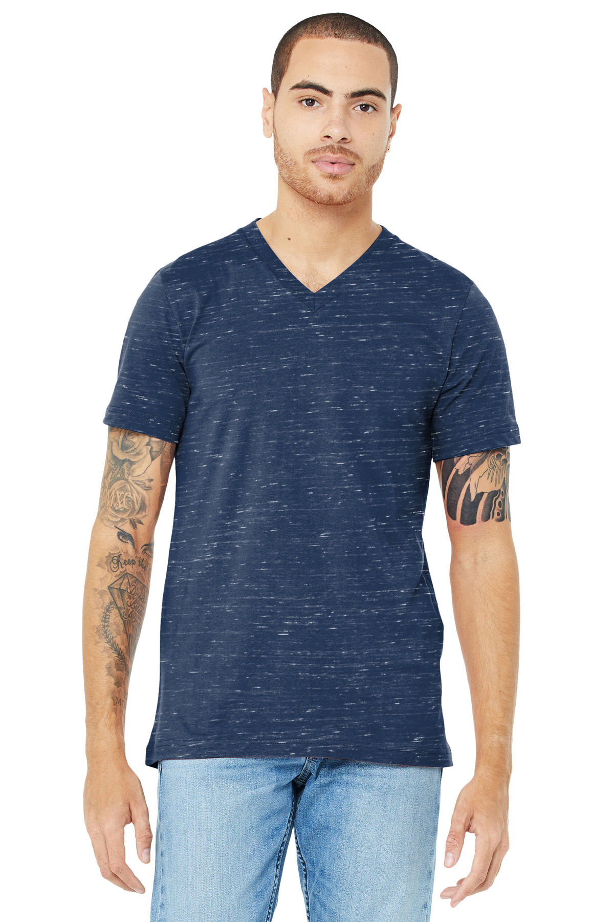 BELLA+CANVAS Unisex Jersey Short Sleeve V-Neck Tee. BC3005 43