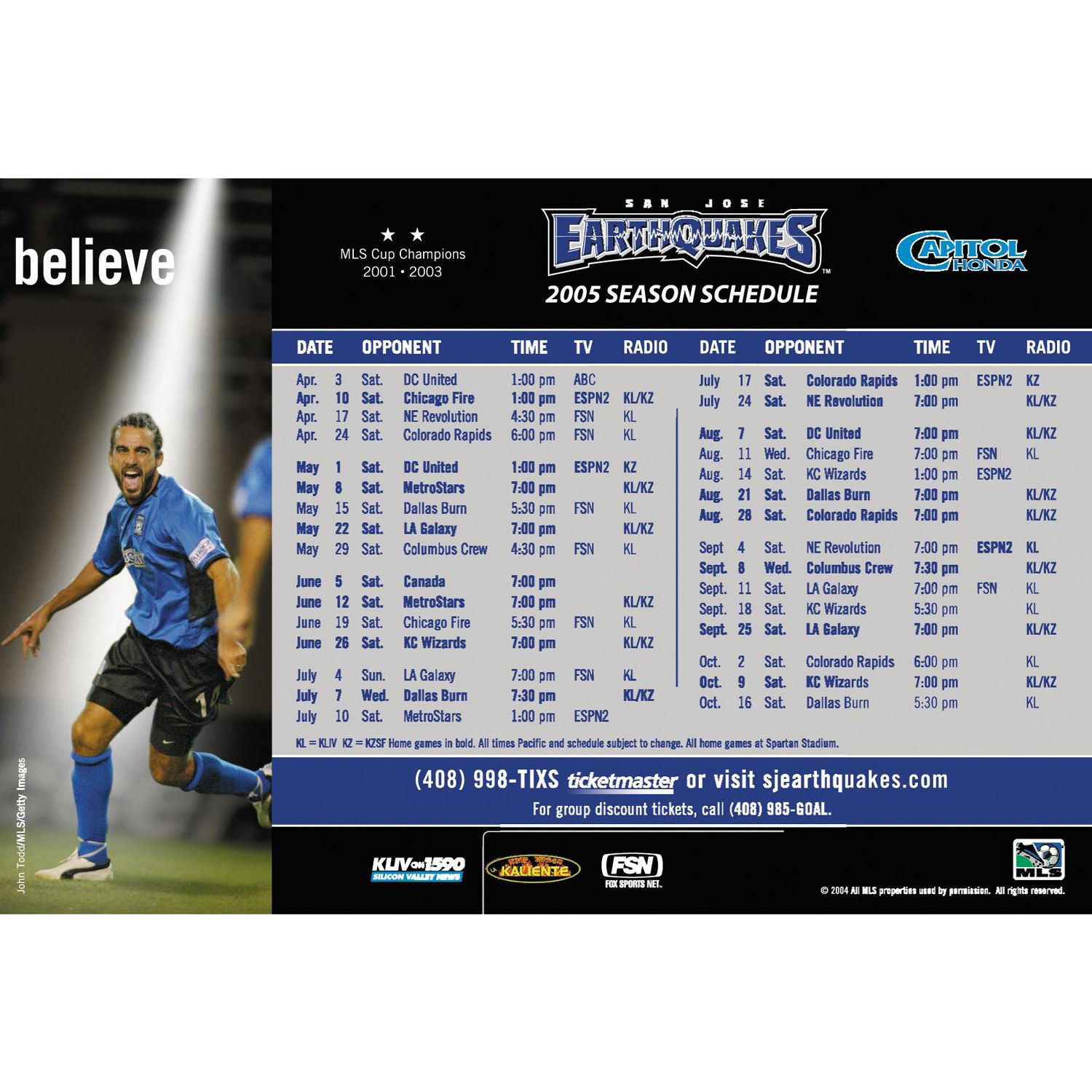 Price Buster Schedule Magnet 4 x 5-7/8 2