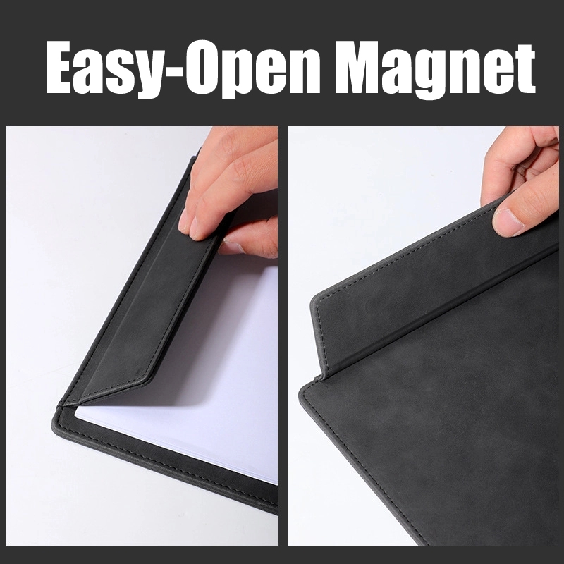 PU Leather A4 Business Hotel Magnet ClipBoard & Writing Pad 5