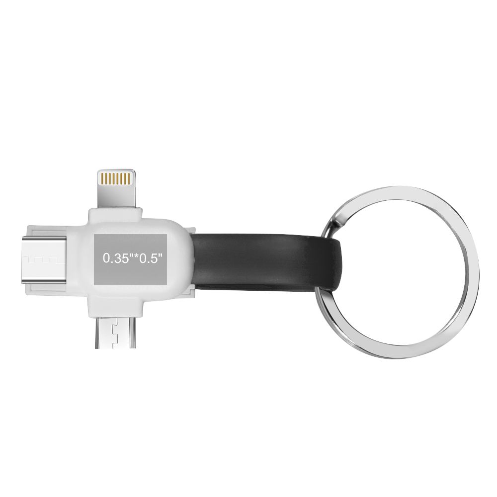 Arleta 3-in-1 Magnetic Key Ring and Charging Cable