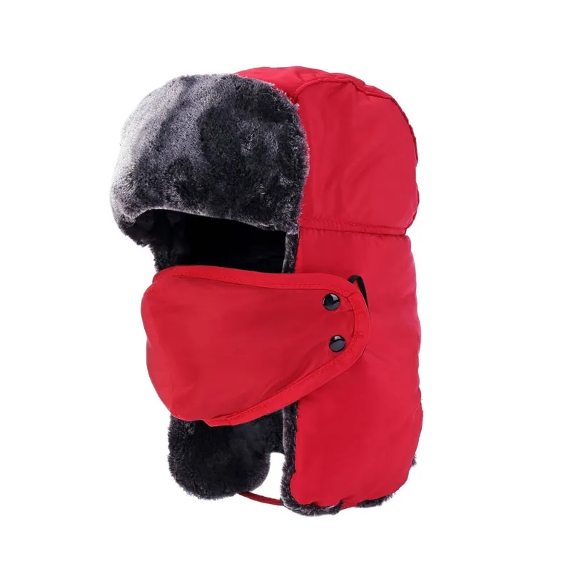 Windproof Winter Trapper Hat with Mask 6