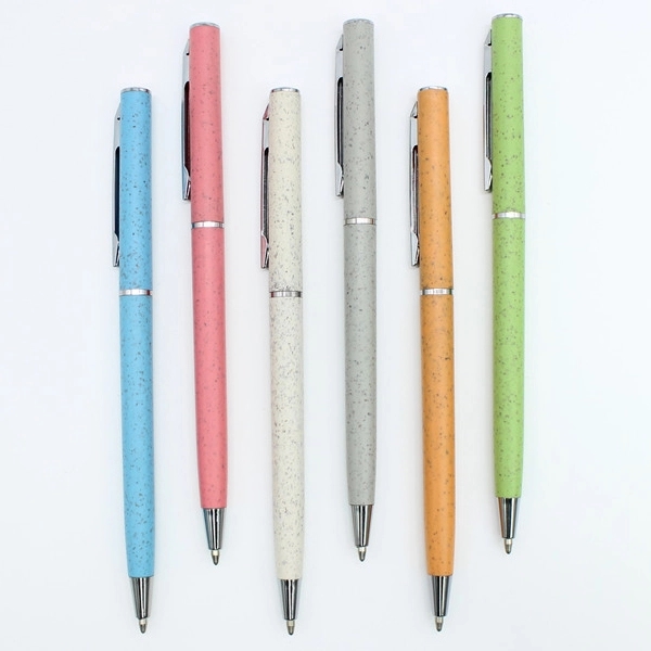 Ball pen in wheat straw fibre & ABS 4