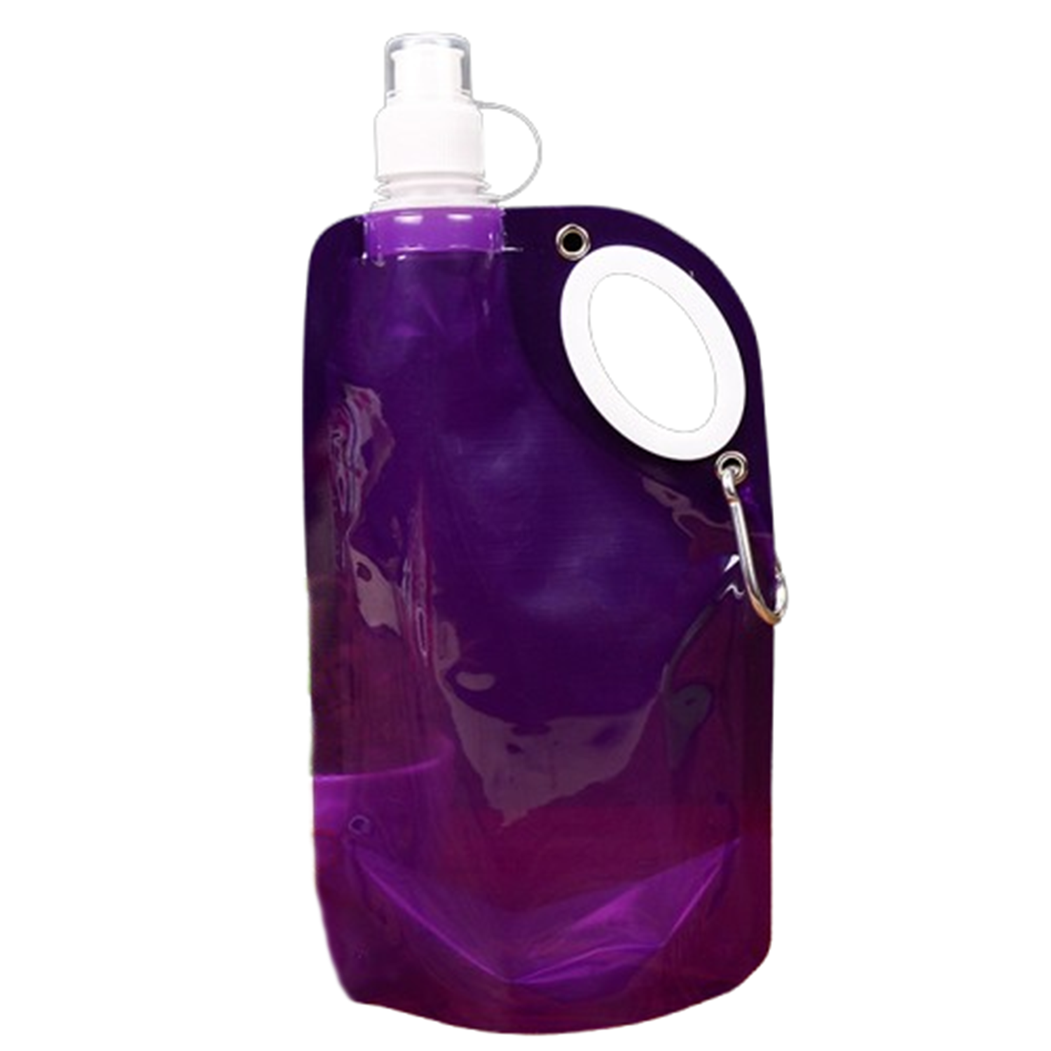 25oz PE Foldable Water Bottle w/ Carabiner 10