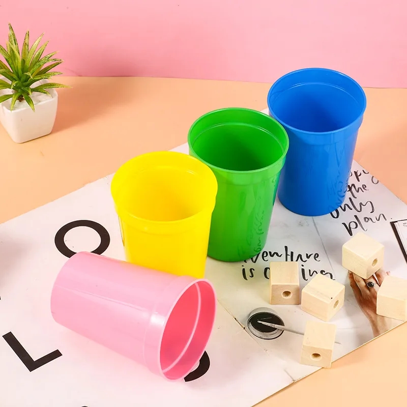 Wholesale BPA Free Reusable Plastic Cups 12oz 5