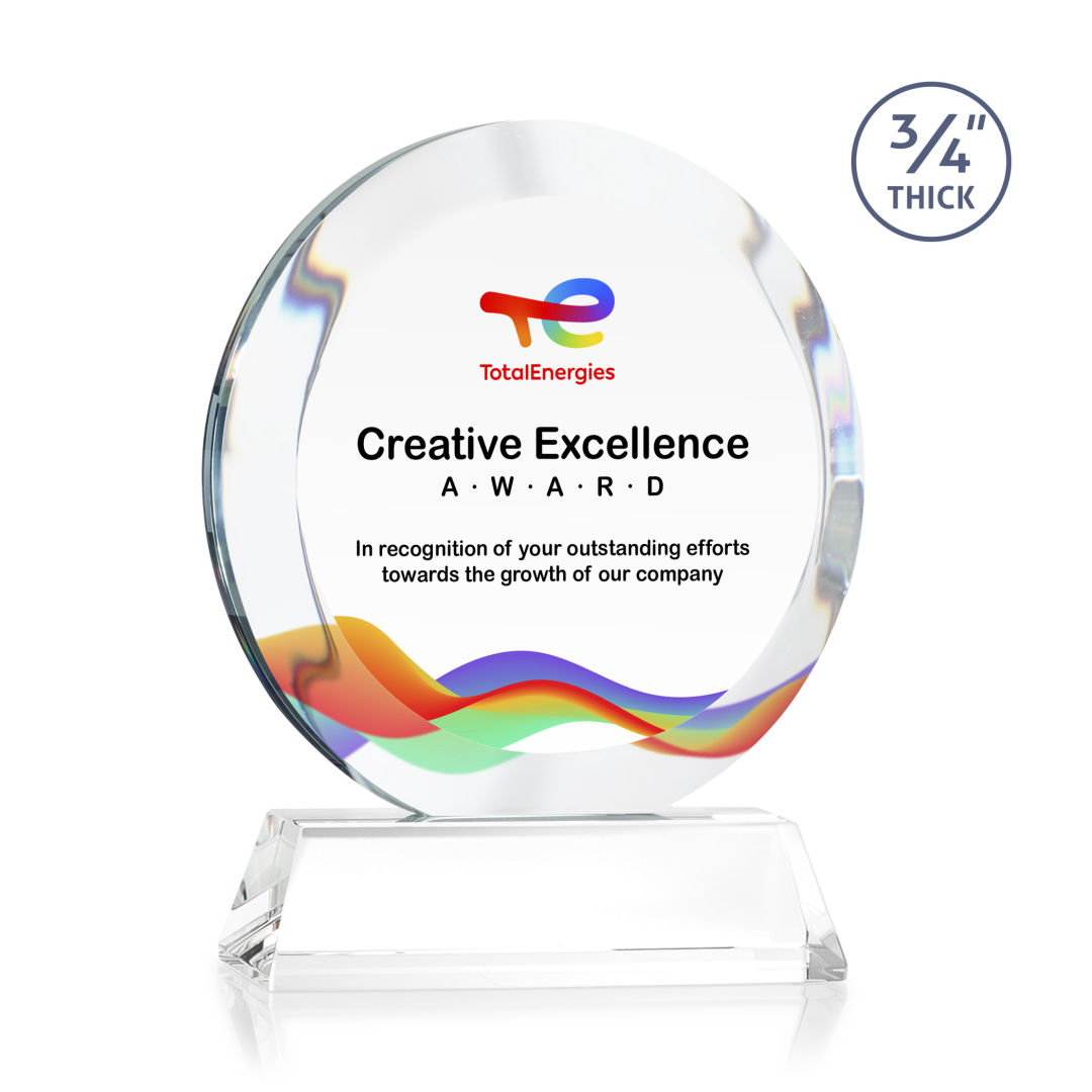 Gibralter VividPrint™ Award on Newhaven Base - Clear 2