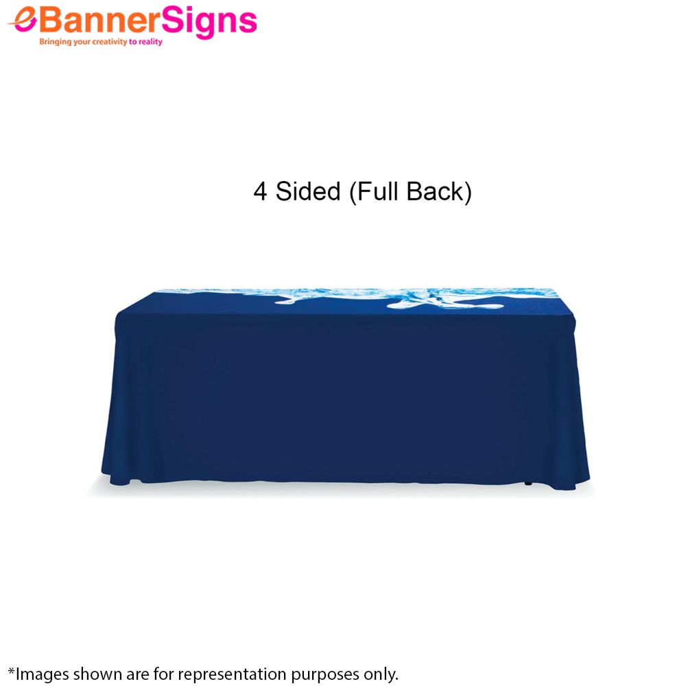 Premium Full Color Table Covers (4-Sided Closed Back) 3