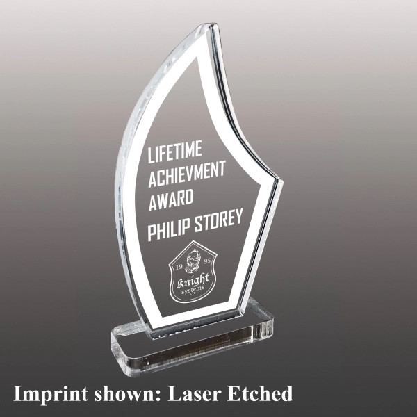 Acrylic Stock Award - Laser Etched