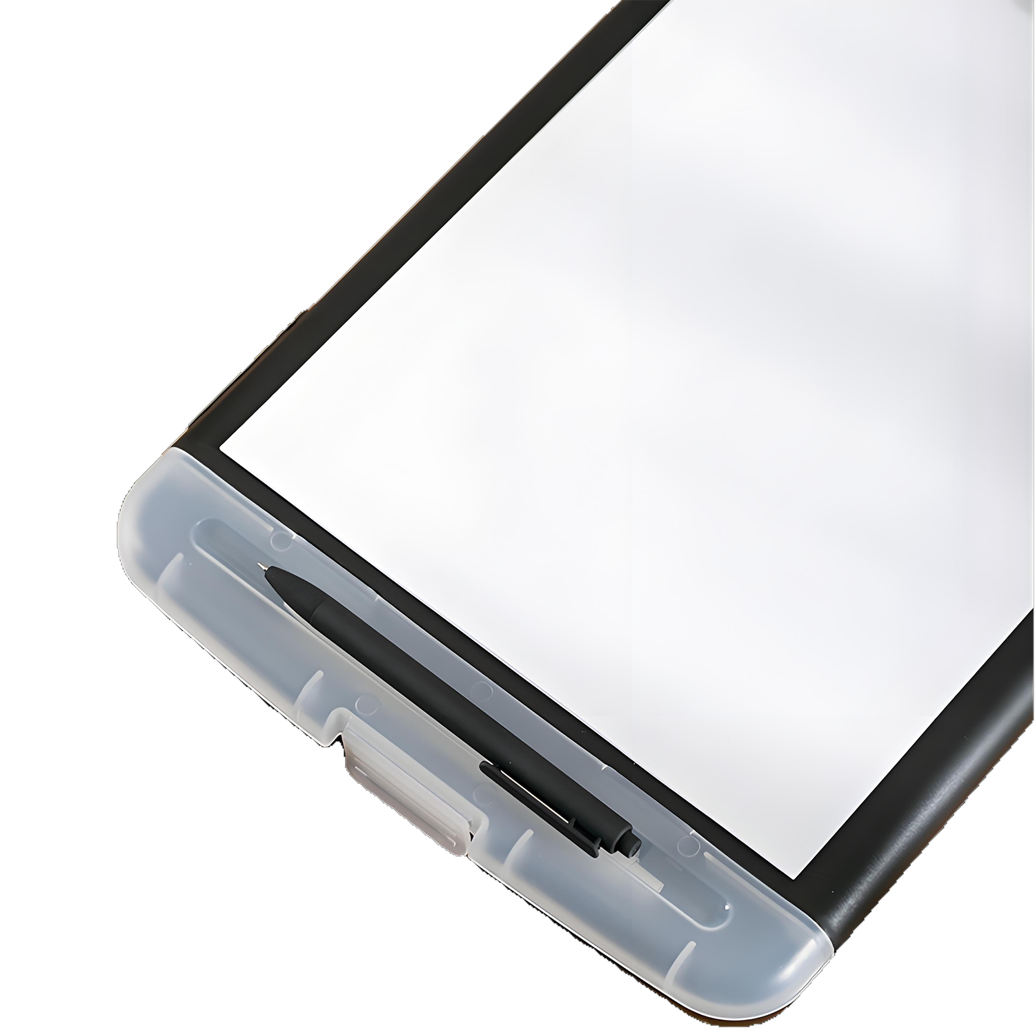 Multi-Functional Transparent Plastic File Box with Pen Slot 5