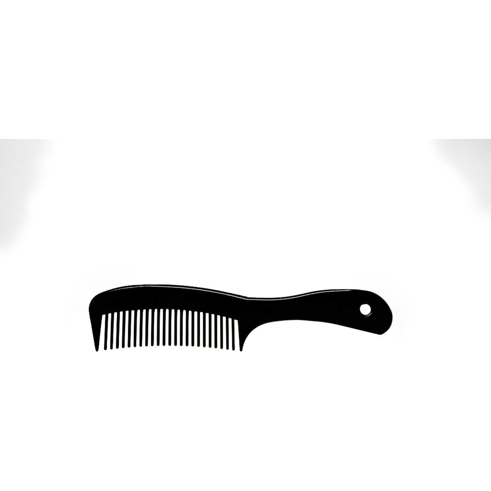 Wide Tooth Combs - Handle Black 8.625" 1