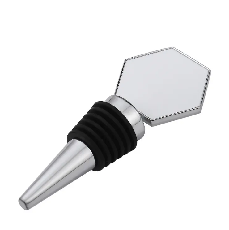 Zinc Alloy Savor Wine Bottle Stopper-Full Color Top 4