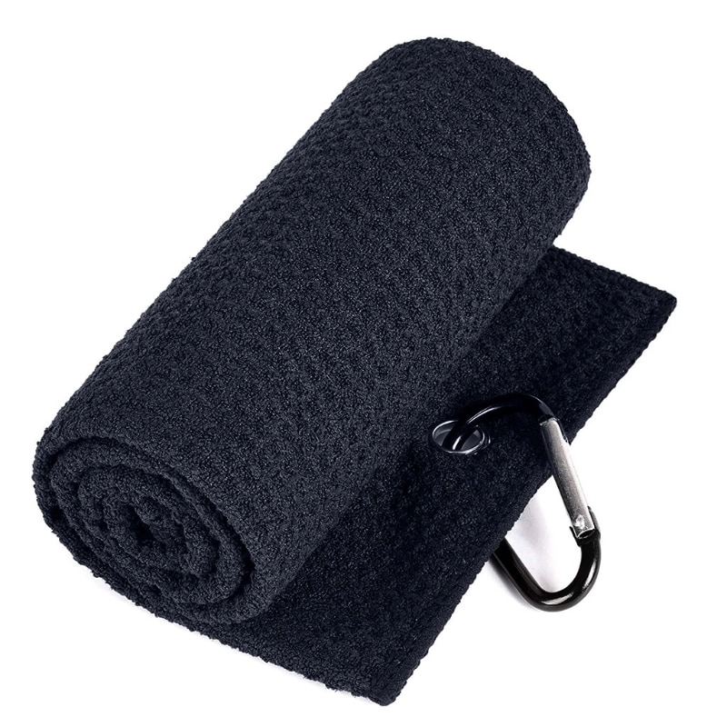 Custom Tri-fold Waffle Pattern Golf Towel 3