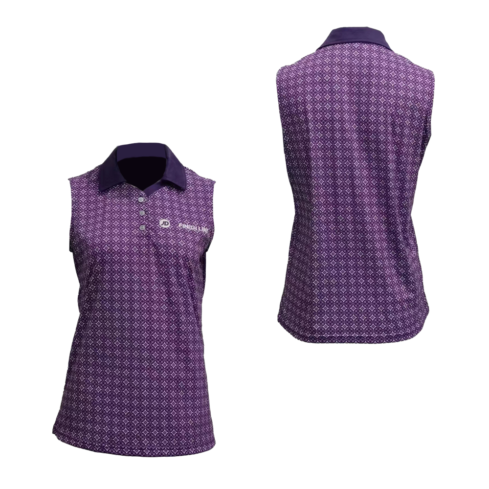 Women's Pinhole Mesh Sleeveless Polo 2