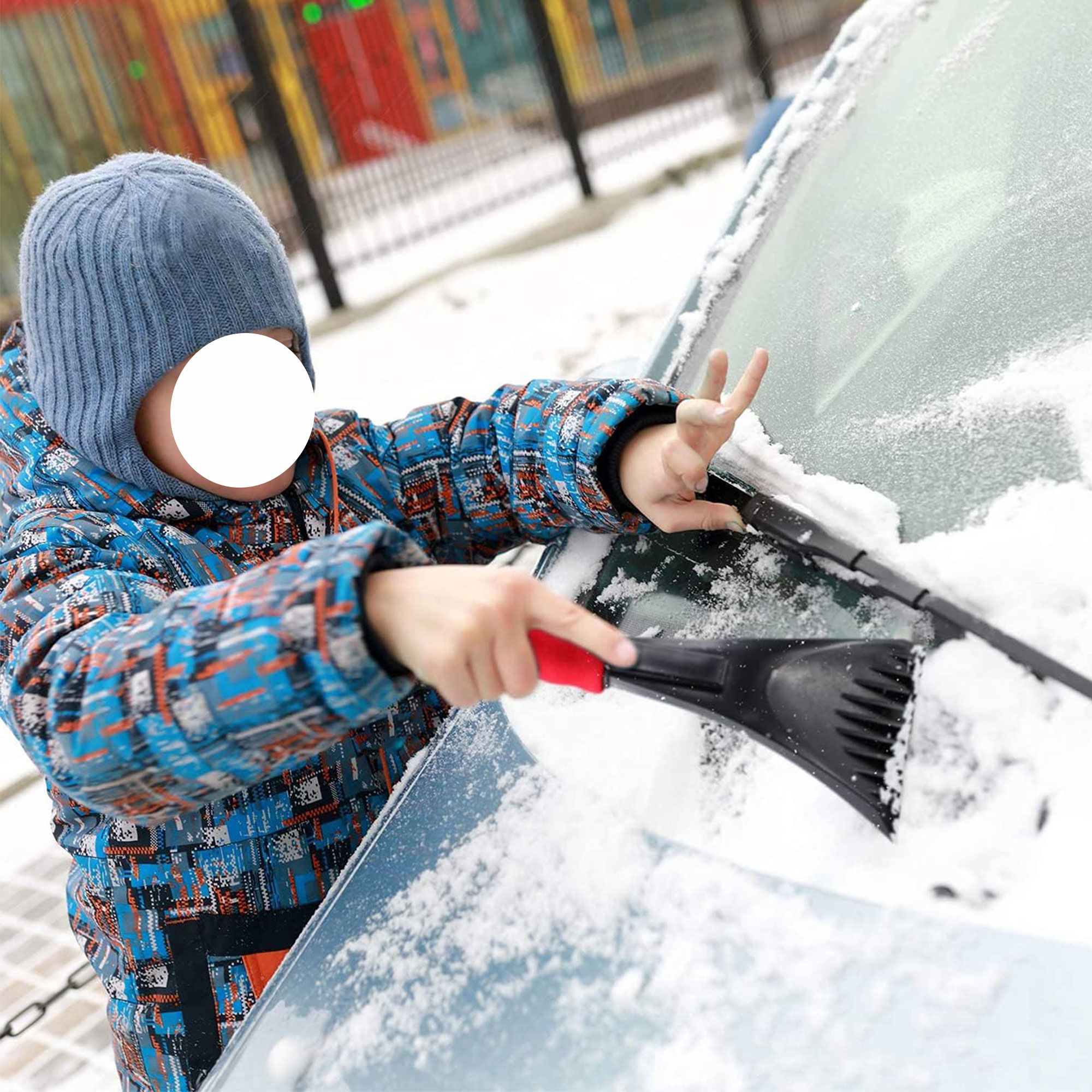 Ice Scraper with Foam Handle 1