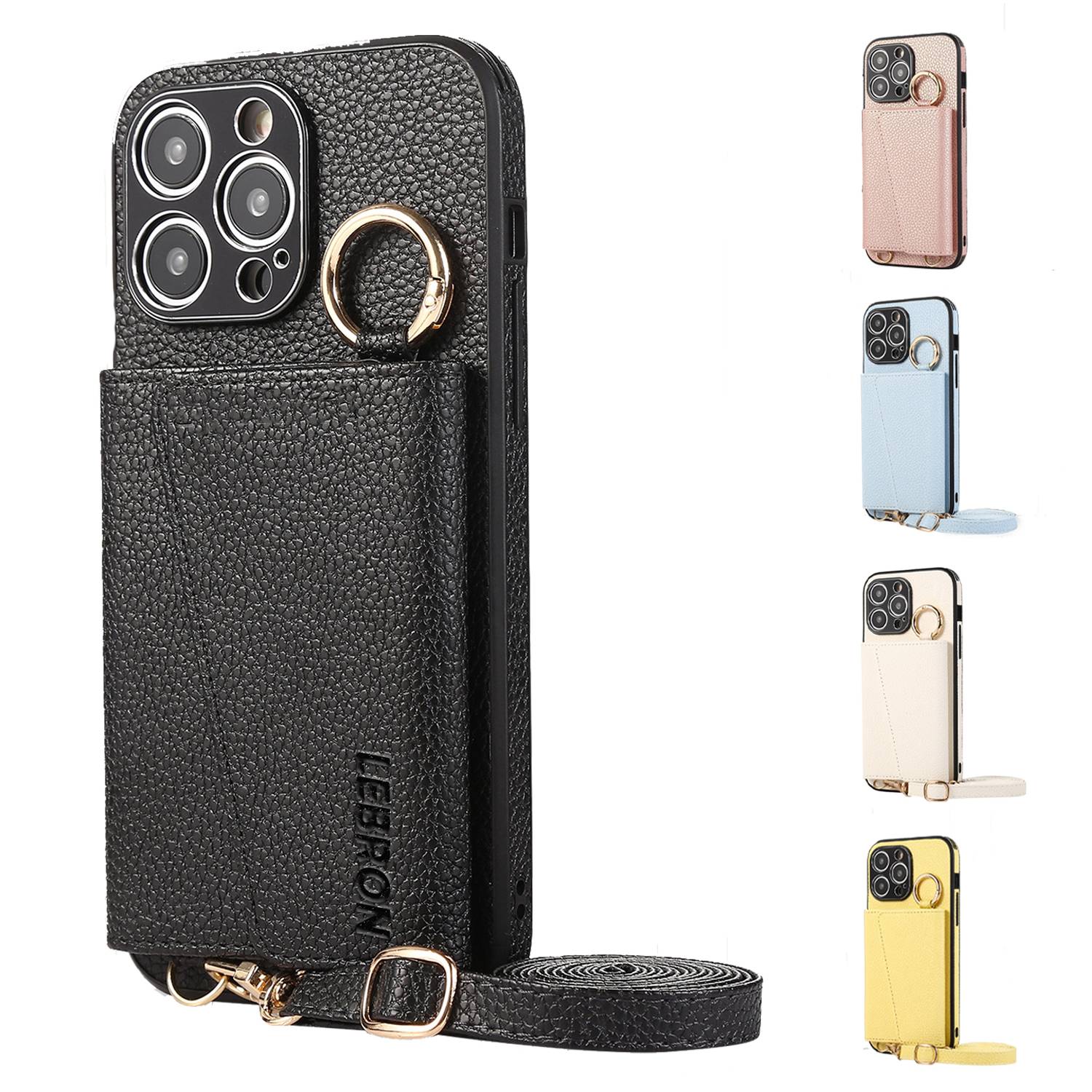 Luxury Leather Flip Wallet Phone Case with Card Slots 2
