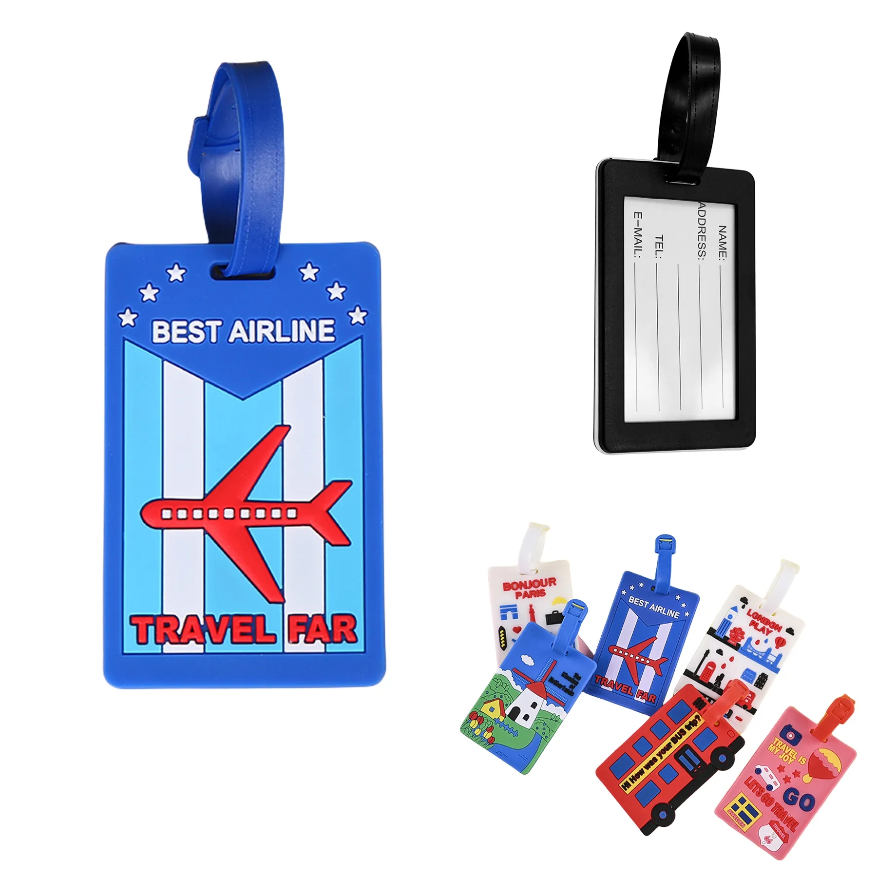 Rubber PVC Custom Luggage Tag 1