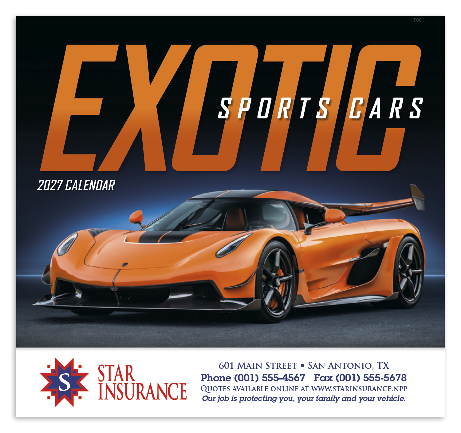 Good Value™ Exotic Sports Cars - Stapled Calendar 32