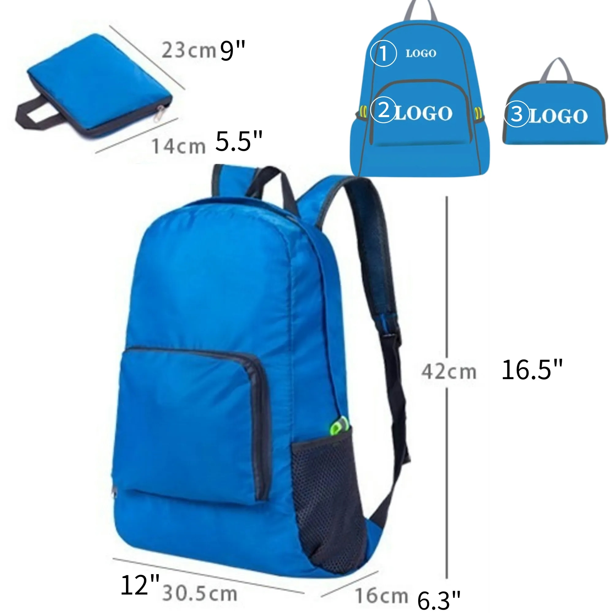 Hiking Daypack Water Resistant Lightweight Packable 5
