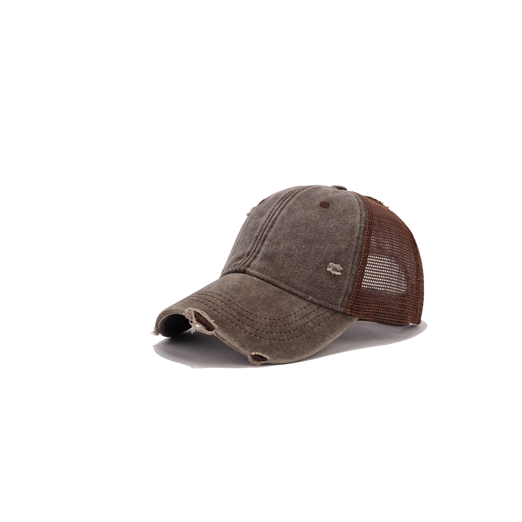 Cotton Ponytail Adjustable Criss Cross Dad Cap 5