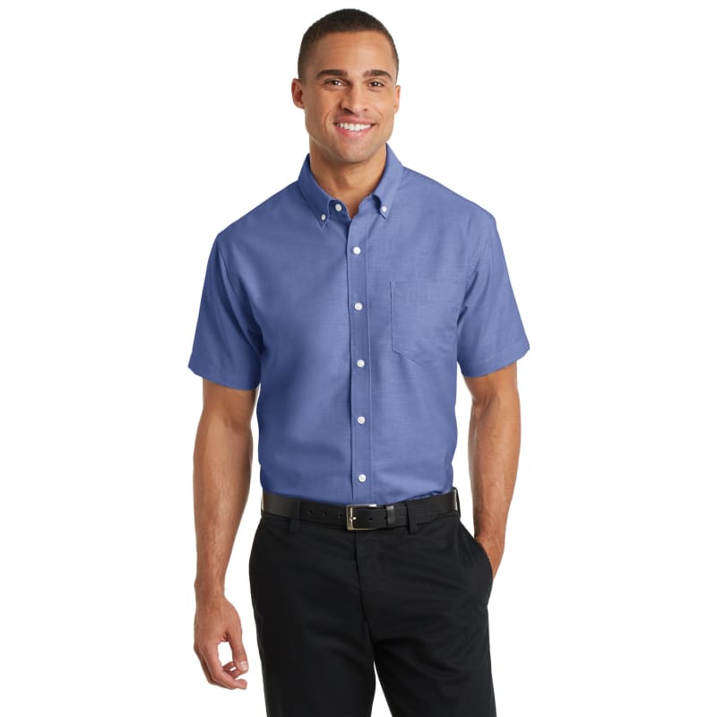 Port Authority Short Sleeve SuperPro Oxford Shirt. 14