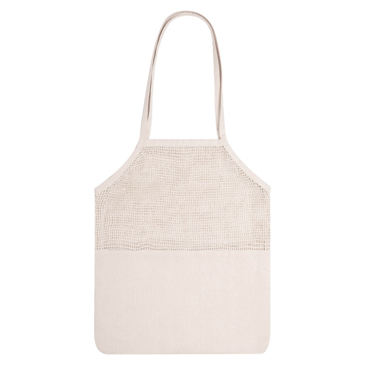 Jamaica Mesh Calico Tote Bag, custom tote bag with logo imprint 2
