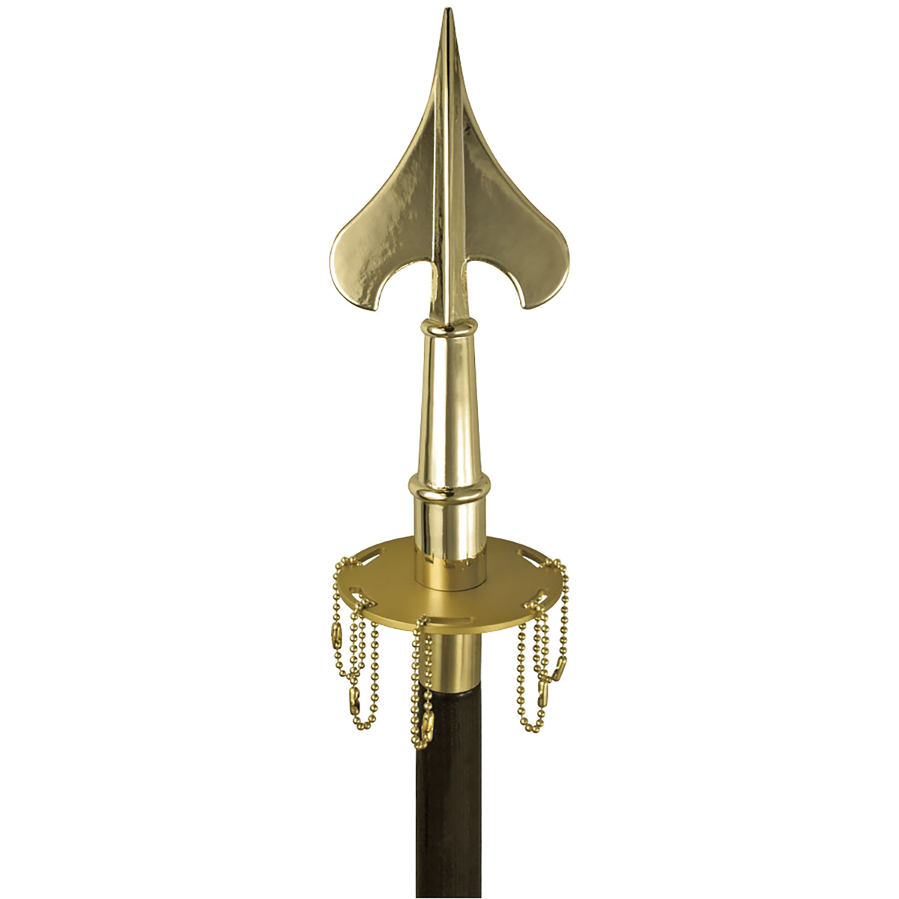 Gold Metal Streamer Pole Ring 3