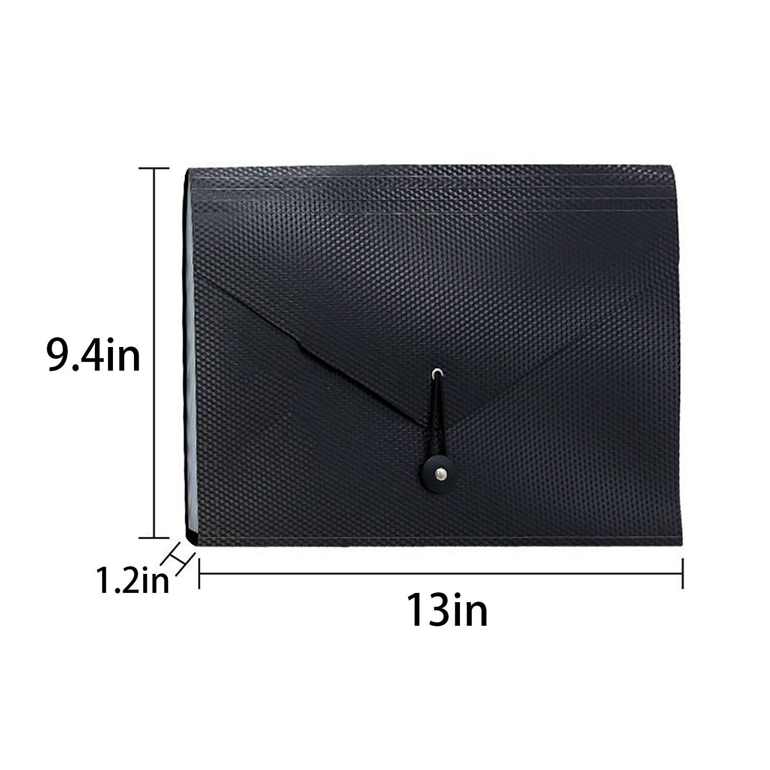 Accordion File Organizer with Elastic Closure 4