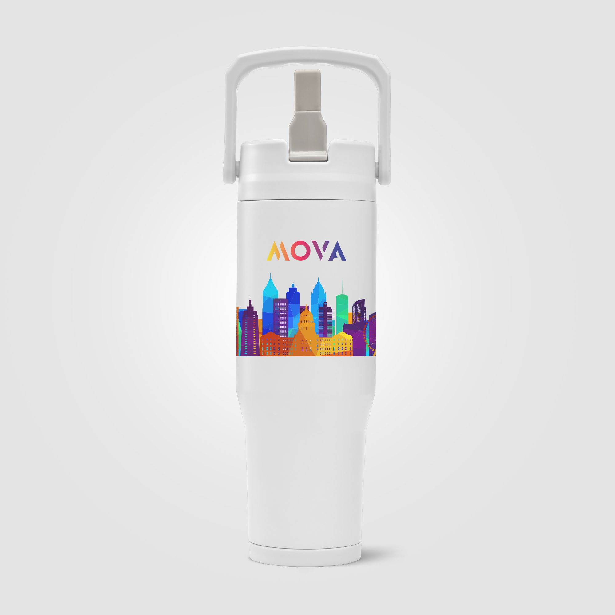Polar Duo - 32 oz. Double-Wall Recycled Stainless Steel Tumbler with Storage Base 8