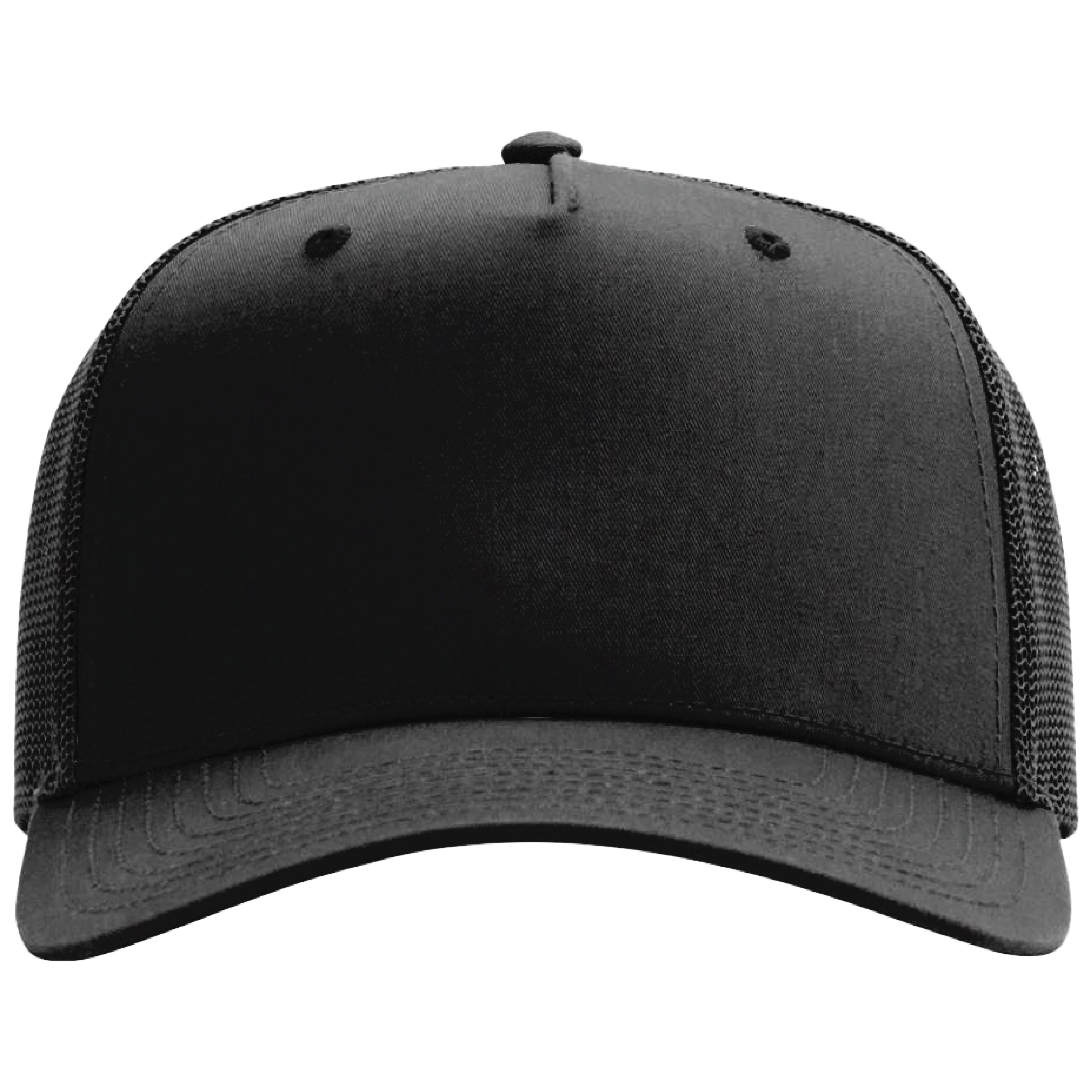 Richardson 112FPC Champ 5-Panel Snapback Trucker Hat w/Leatherette Adhesive Patches or Embroidery 39