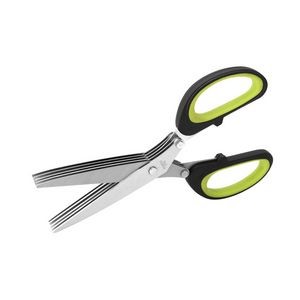 5 Blade Herb Chopper Scissors With Ergonomic Dual Color Handle 22